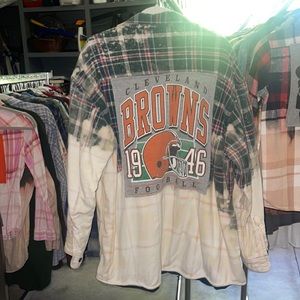 Cleveland Browns Premier Upcycled Unisex Flannel